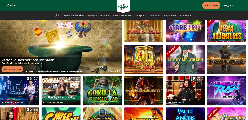 MrGreen slots