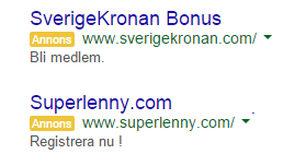 casino annonser i gogle