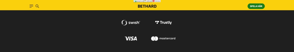 bethard betalningsmetoder