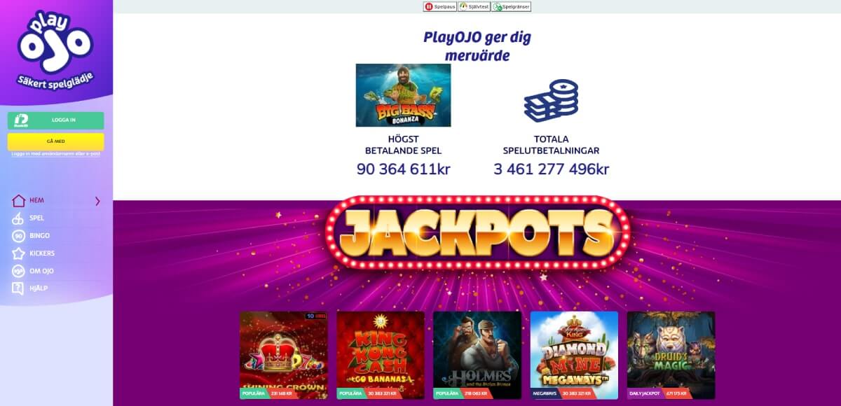 playojo jackpots