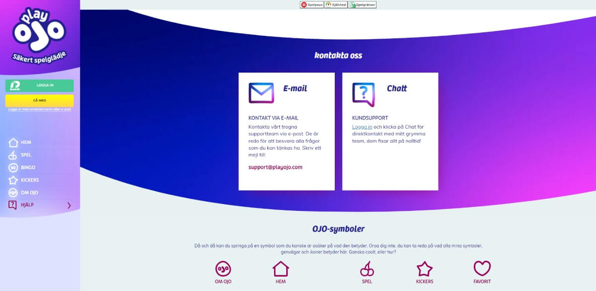 playojo support