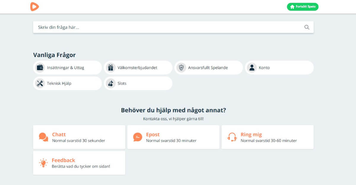 SpeedyCasino kundsupport