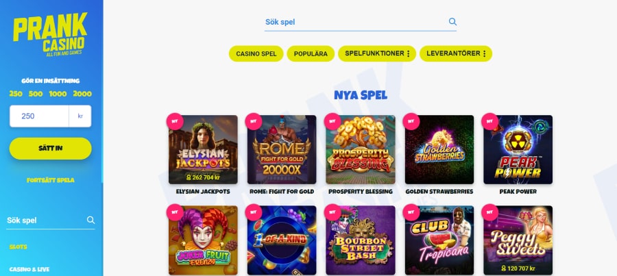 prank casino screenshot