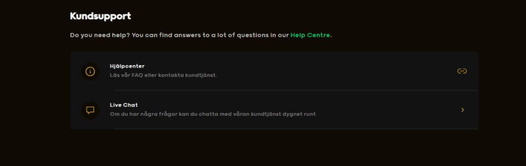 GoGo Casino Kundsupport