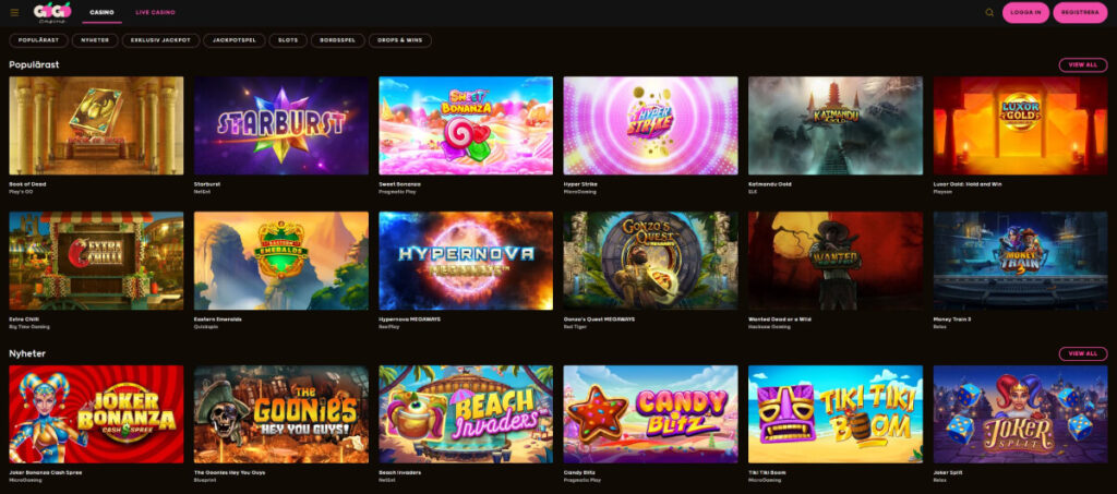 GoGo Casino Spel