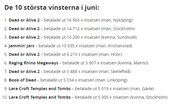 10 spel betsson som betalar ut mest