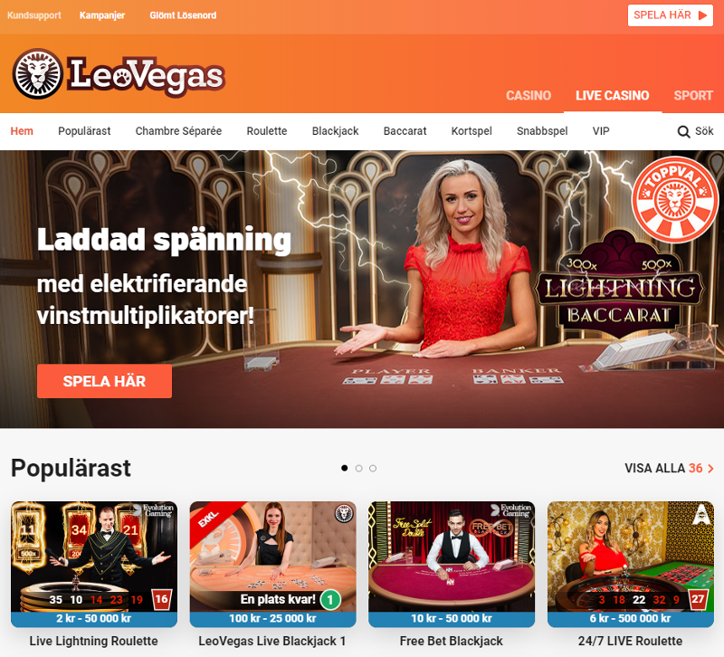 leovegas live casino