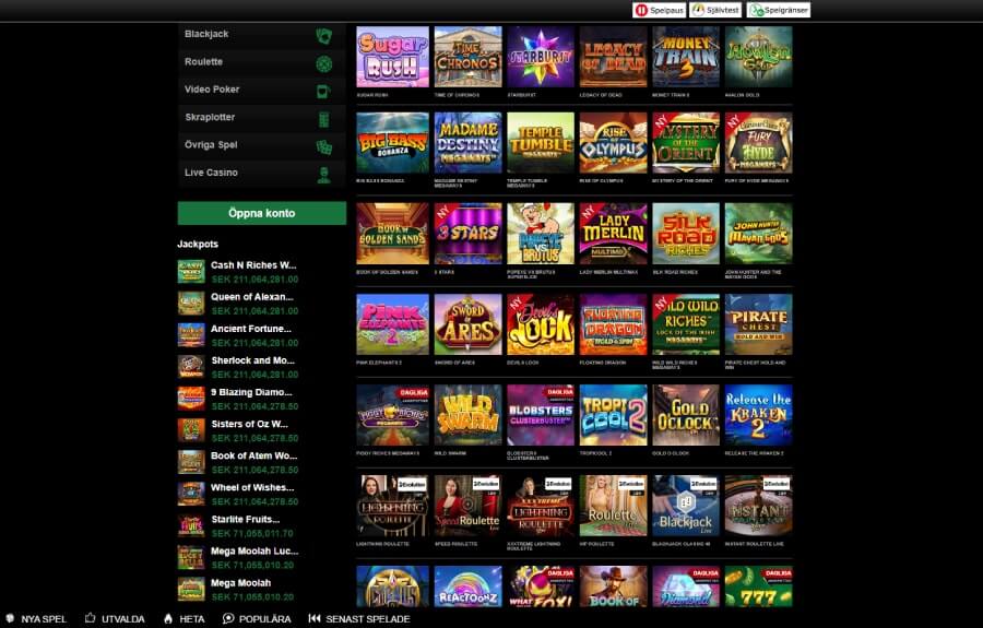 mr vegas spelutbud casino