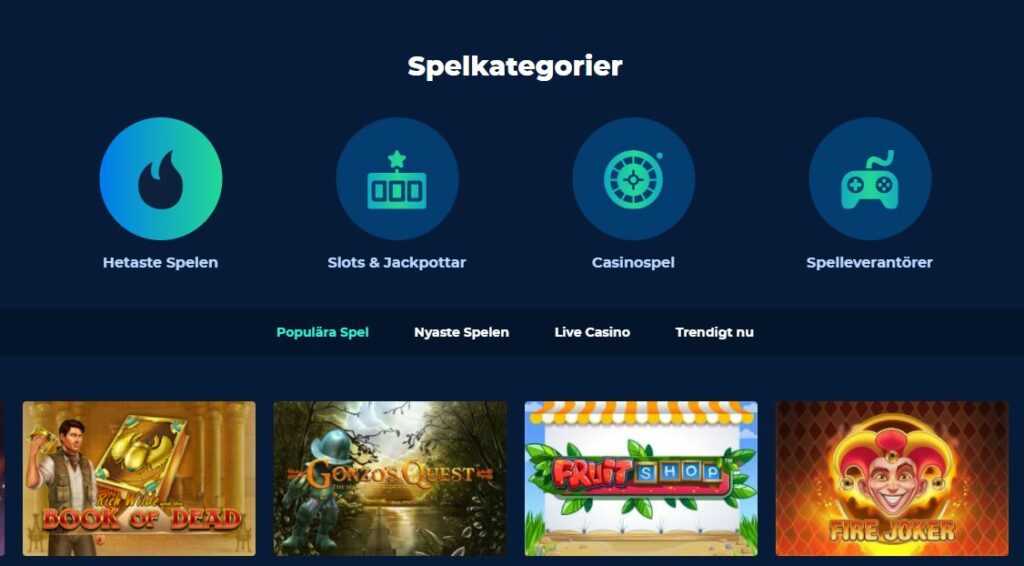 Casino Planet spel