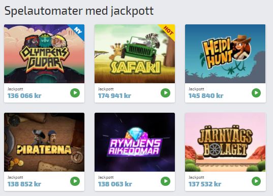Lyckost jackpottar