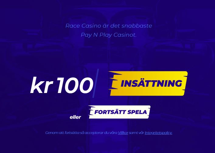 Race casino betalsätt