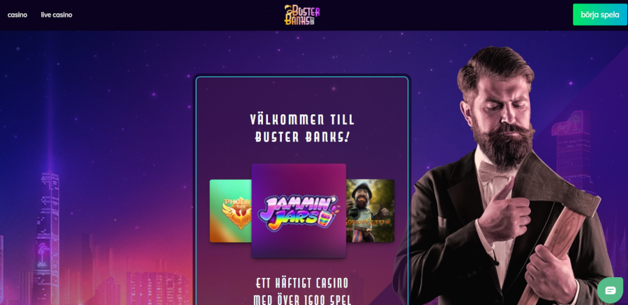 Busterbanks startsida
