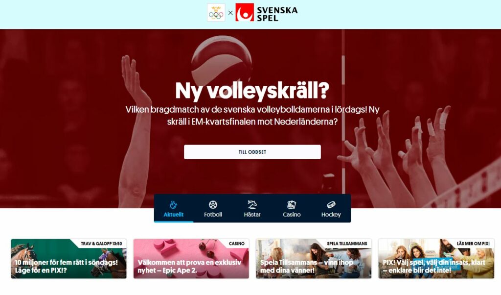 Svenska spel sport start