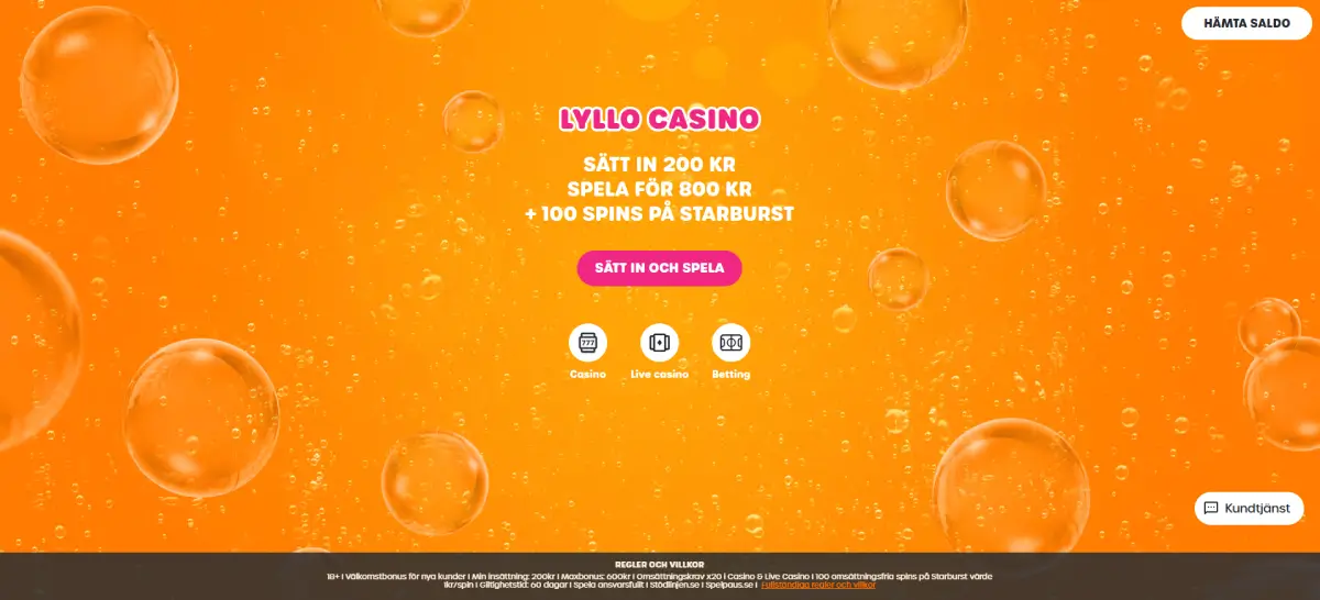 lyllo välkomstbonus casino