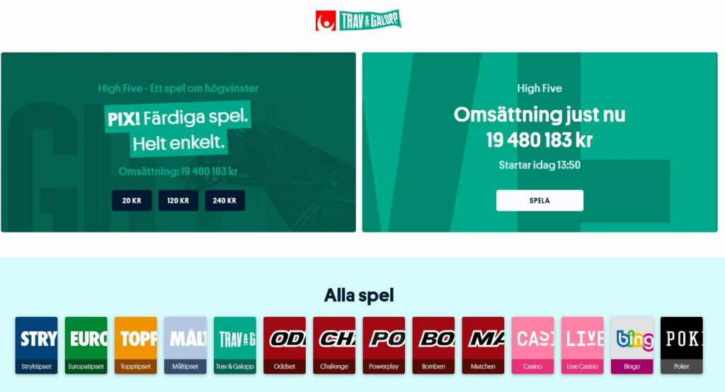 Svenska spel produkter