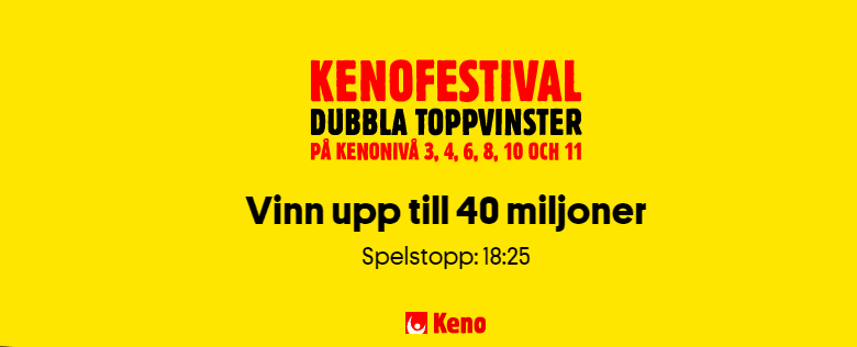 Så vinner du 40 miljoner SEK på Keno