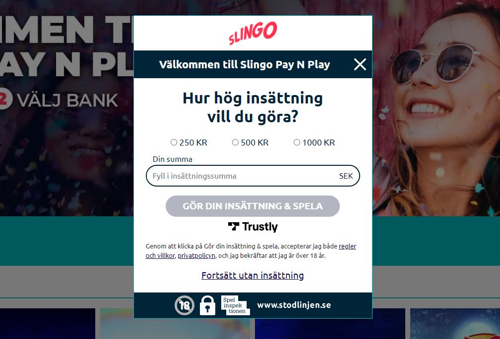 slingo betalsätt