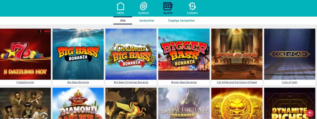 Slingo spel
