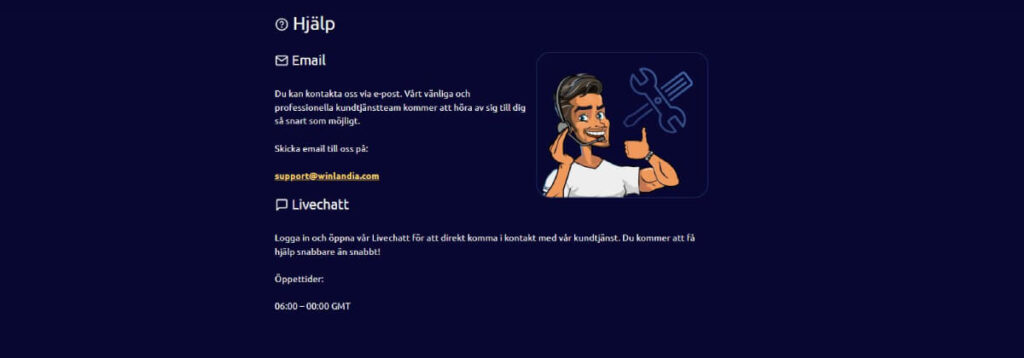 Winlandia Support