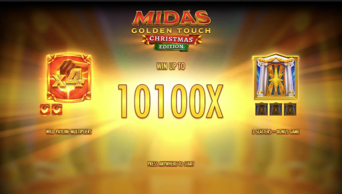 Casinopro Midas Golden Touch Christmas Edition Startsida