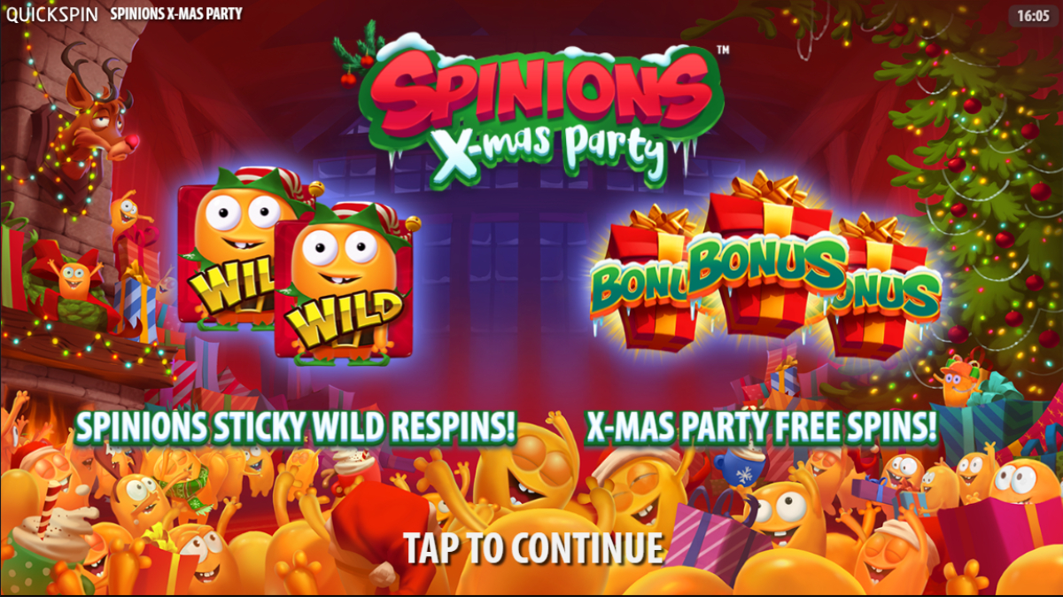 Spinions Xmas Party Startsida