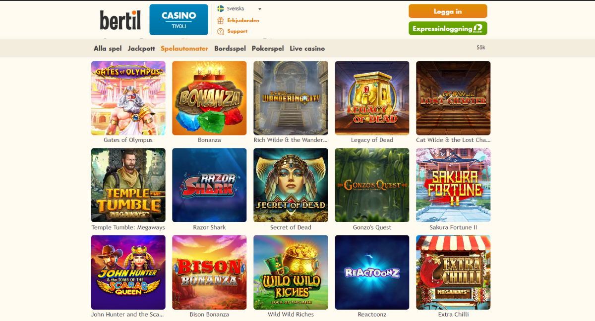 Bertil casino slots