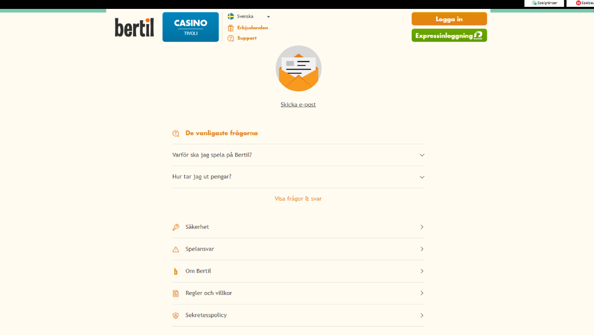 Bertil Support