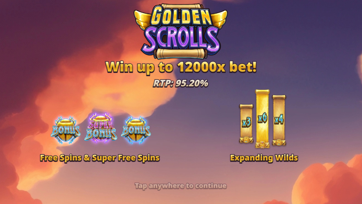 Golden Scroll startsida