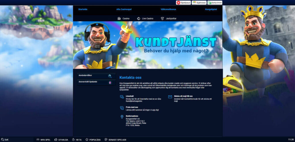 kungaslottet kundtjänst