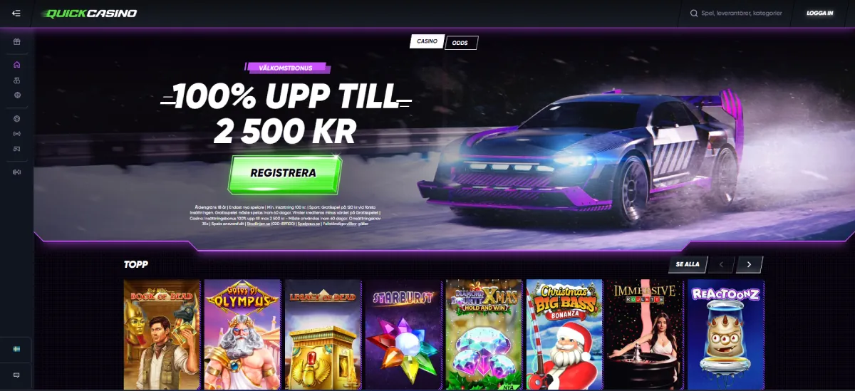 quick casino välkomstbonus