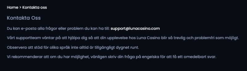 Luna Support
