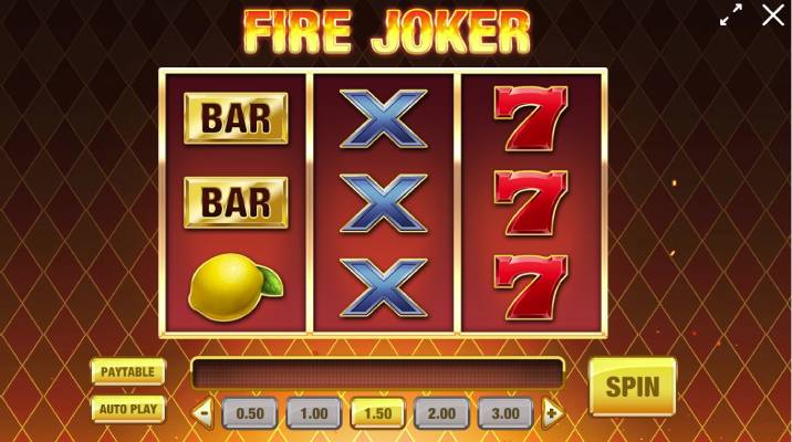Slot game fire joker lucky 7