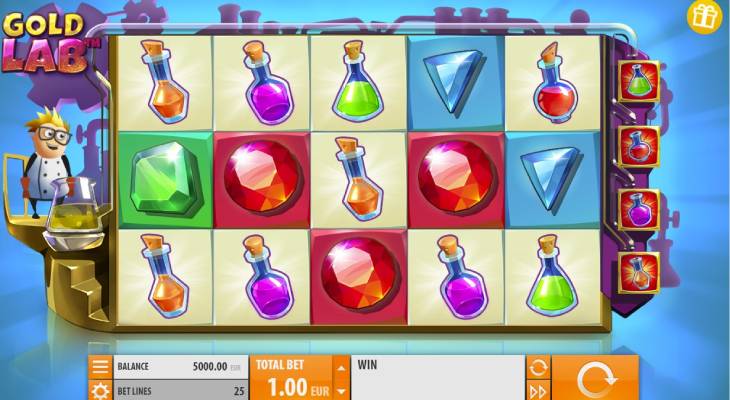 Gold Lab slots theme