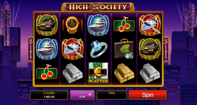 high society slot