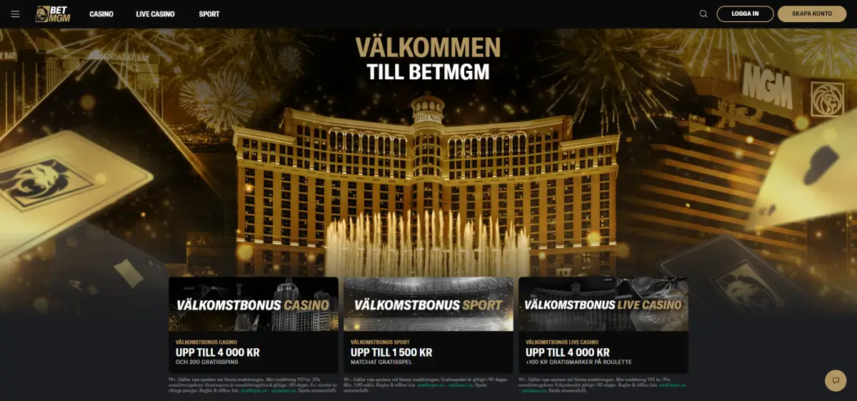 betmgm casino sverige