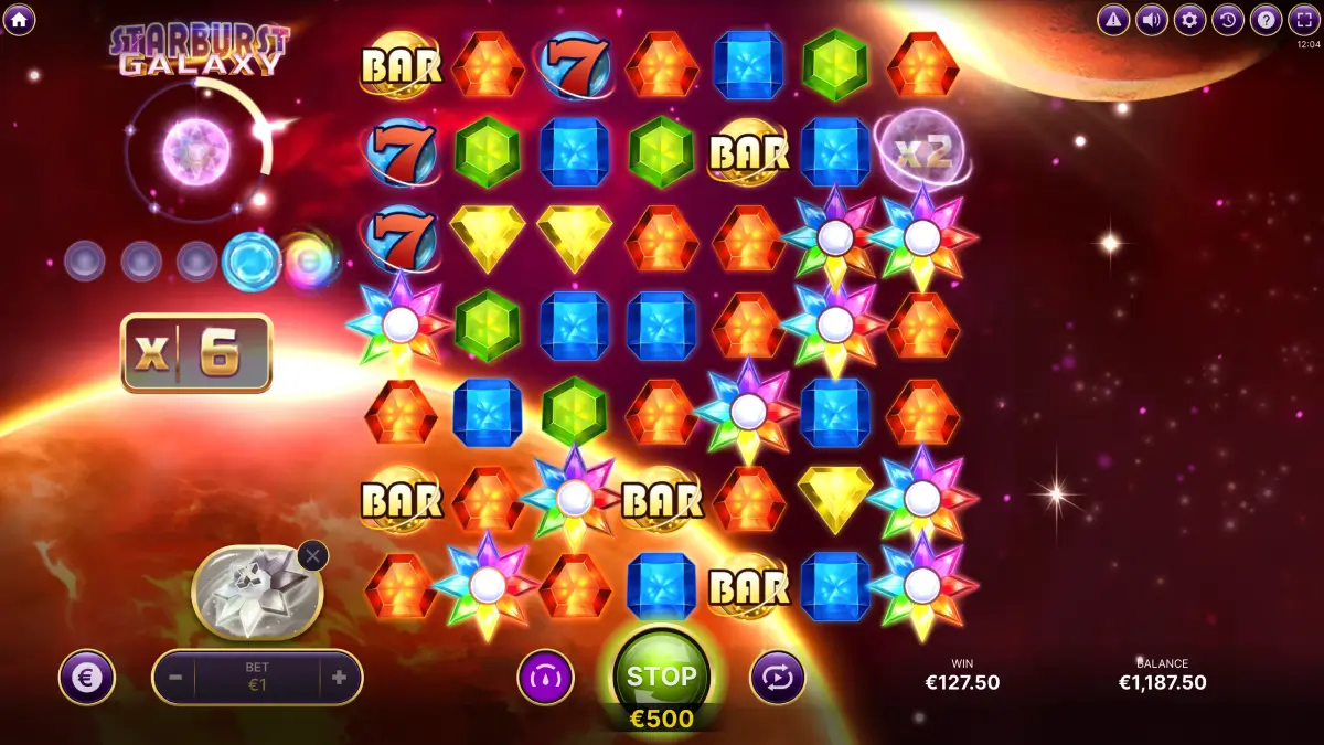 starburst galaxy slot funktioner