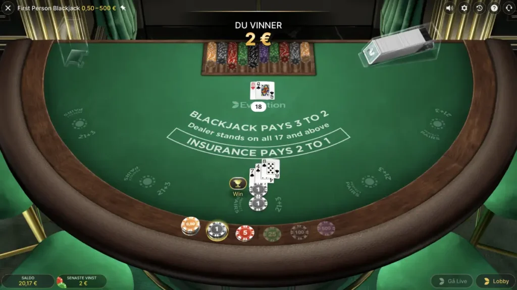 black jack dealer