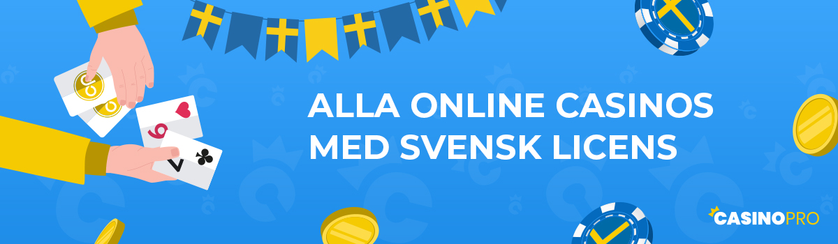 Alla Casino med svensk licens